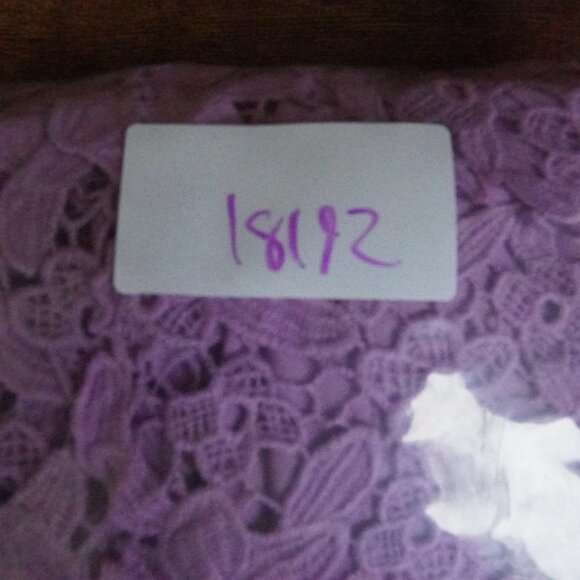 Lulu’s Sweetie Lavender Lace Flower Dress Womens Extra Small V-Neck - Picture 15 of 15